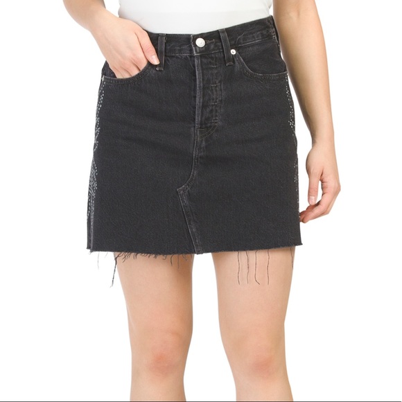 LEVI’S HR DECON ICONIC BF SKIRT FULL METAL - Picture 1 of 6